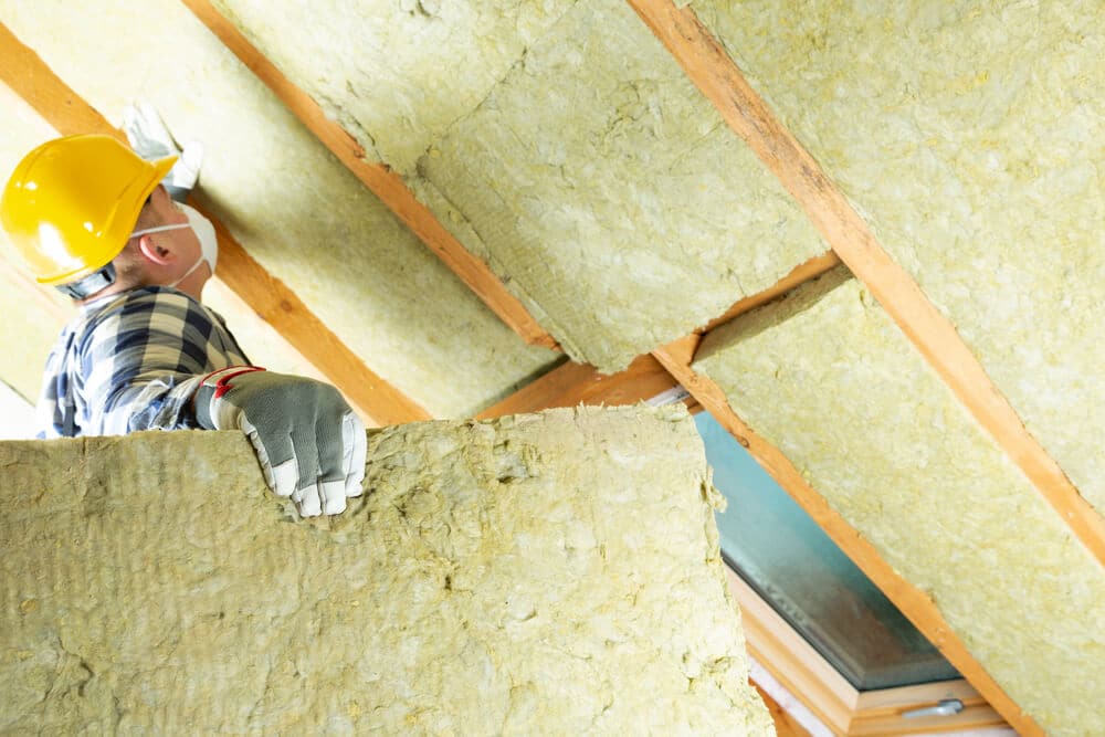 Installing roof insulation