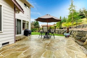 stone patio