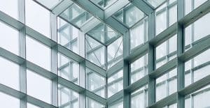 Clear glass installation