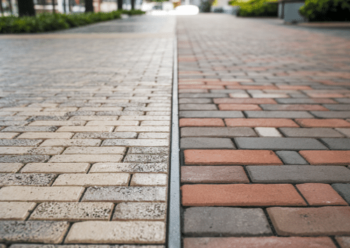 Stamped concrete vs. pavers