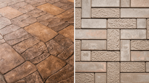 Pavers vs. stamped concrete