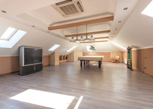 Attic insulation installed in a New Orleans home