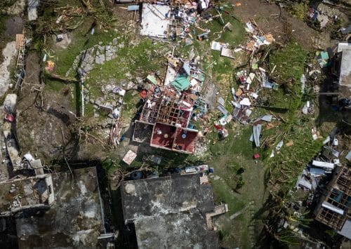 Storm damaged roof on a Kenner Louisiana home